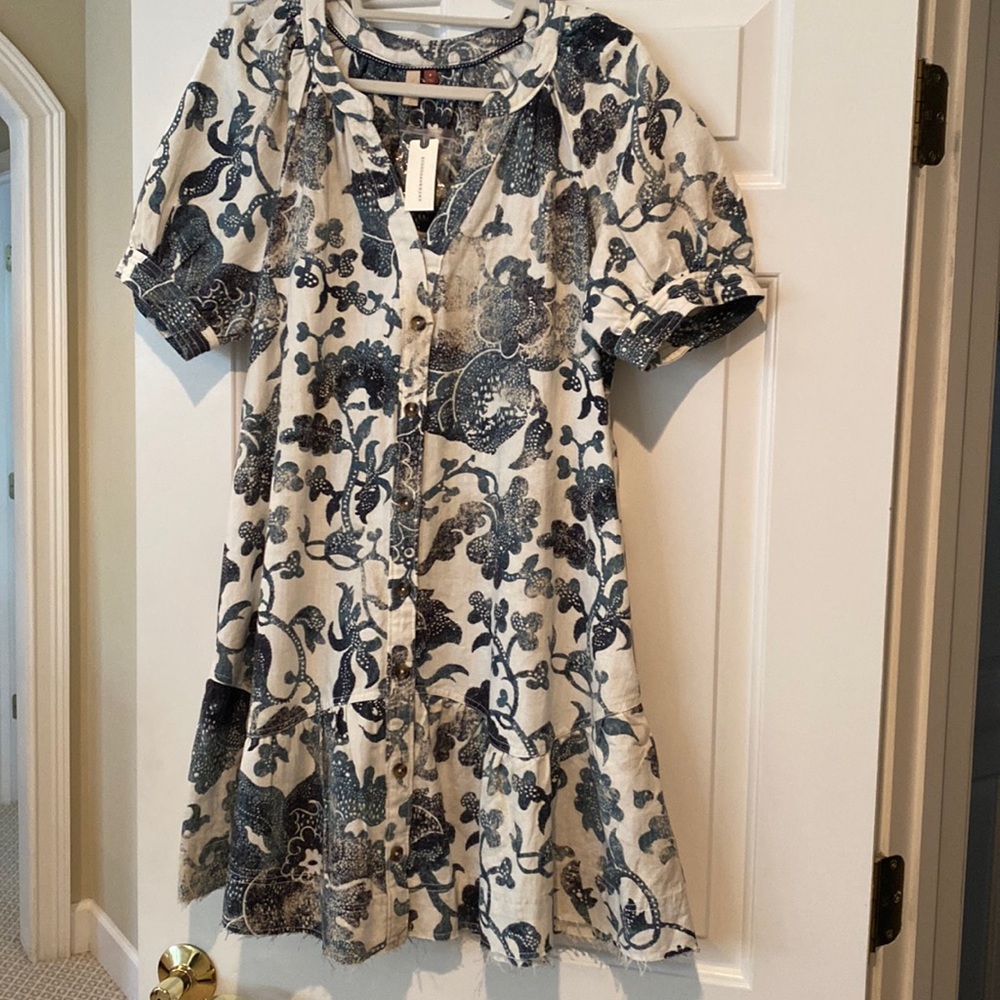 Pilcro button front dress